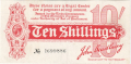 Treasury 10 Shillings, from 1914